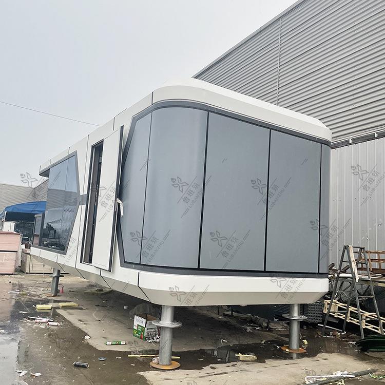 可以定铝板钢结构骨架太空舱别墅小屋双层苹果舱集装箱移动房屋