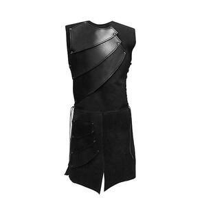 Sleeveless side strap splicing men's clothing stage outfit