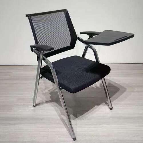 培训椅子折叠会议椅折叠培训椅带滑轮一体带写字板桌板椅子