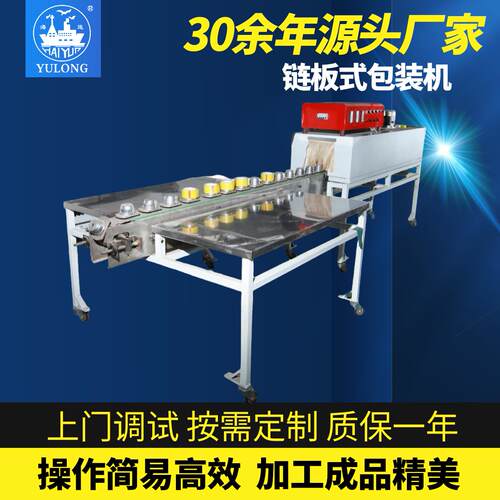 链板式单体自动收缩机胶带单卷独立包装机0-10m/min可调速热收