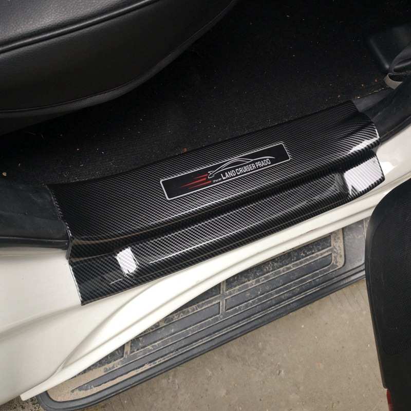 条踏板  普拉多专用护板 内门  迎宾改装霸道后碳纤维槛踏板