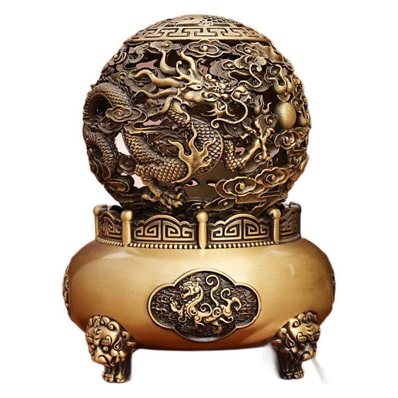 九转乾坤黄铜桌面金属工艺品创意摆件乾坤摆件铜制古典工艺品摆件