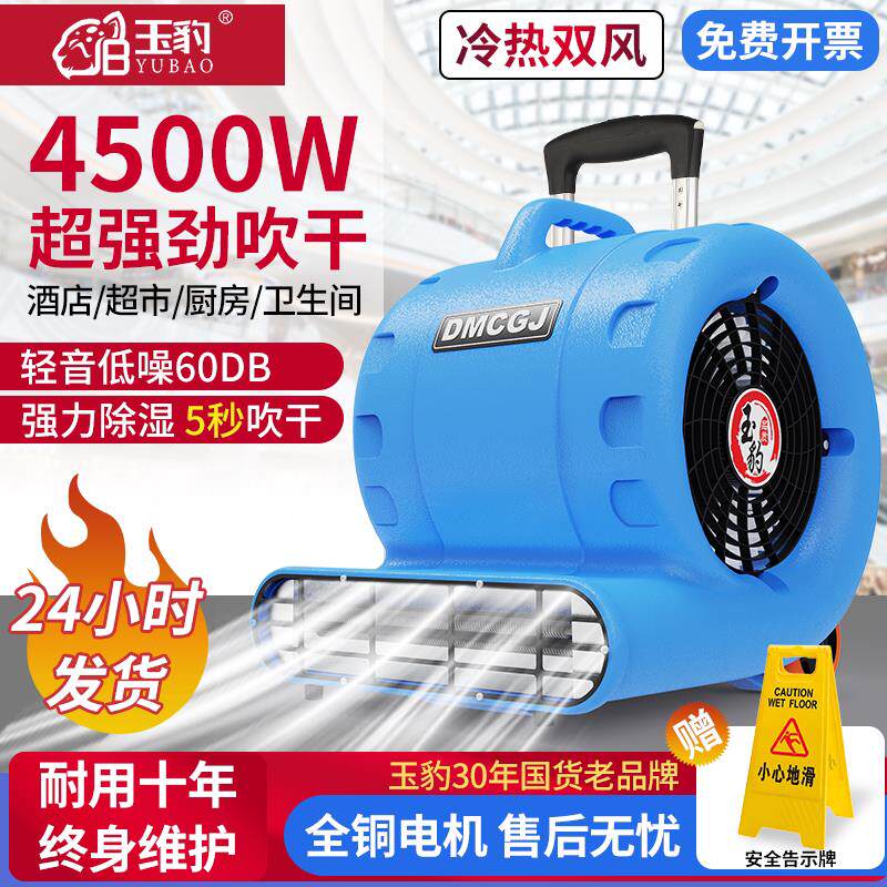 玉豹吹干机商用大功率干燥强力吹风机地毯厕所地面地板除湿吹地机
