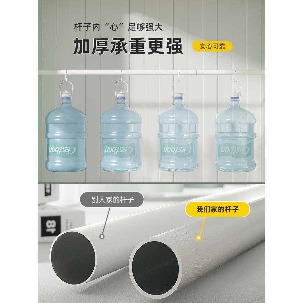 出遮租房小窗户短整窗帘免打737孔安装全光窗帘简杆一套易卧室经
