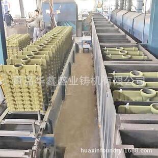 青岛厂家直销 壳型铸造生产线 覆膜砂壳型铁丸埋箱流水线