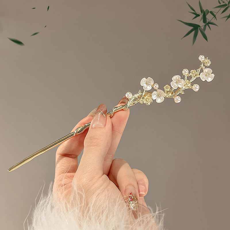 古风花朵流苏发簪高级汉服发饰