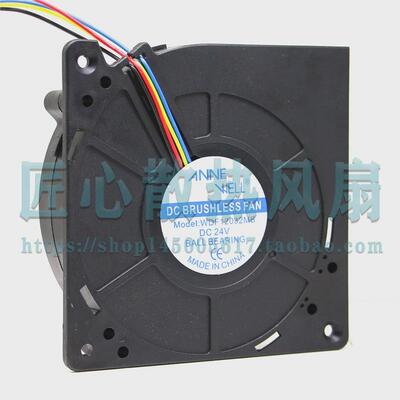 VNNK WELL WDF12032MB DC 24V 12公分 4线pwm调速鼓风机风扇