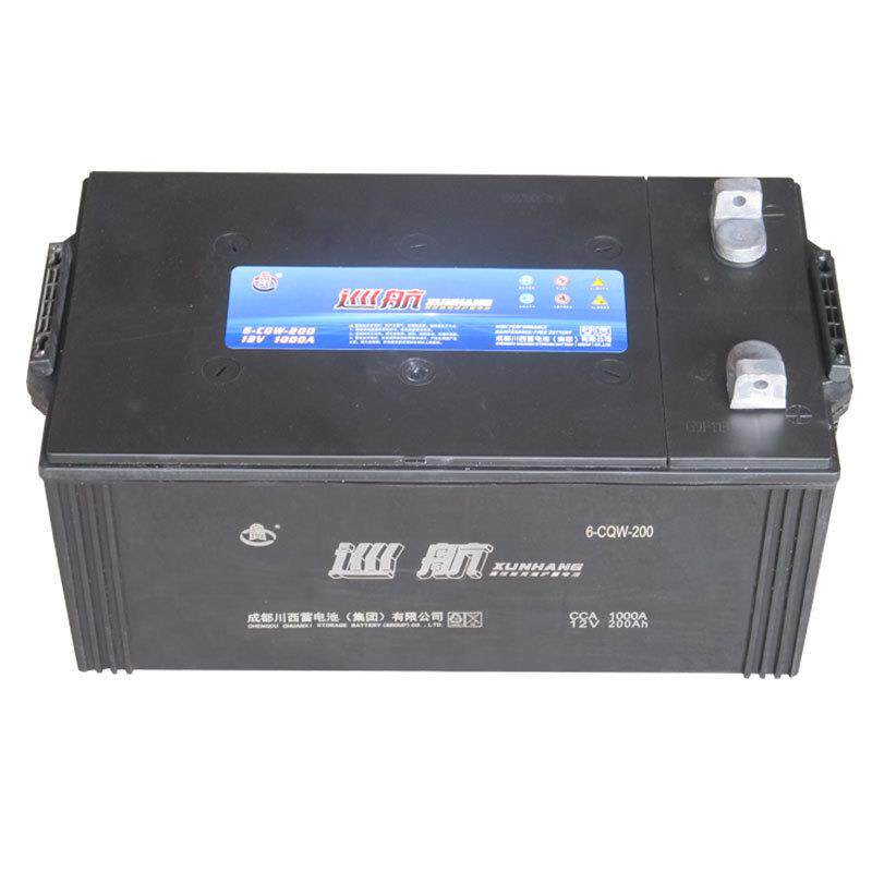 巡航蓄电池6-CQW-200 用于船舶蓄电池配套 柴油发电机组用电瓶