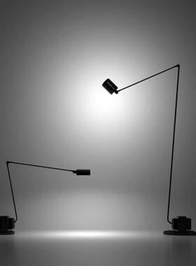 意大利Lumina落地灯设计师简约复古风客厅书房可调节摇臂阅读台灯