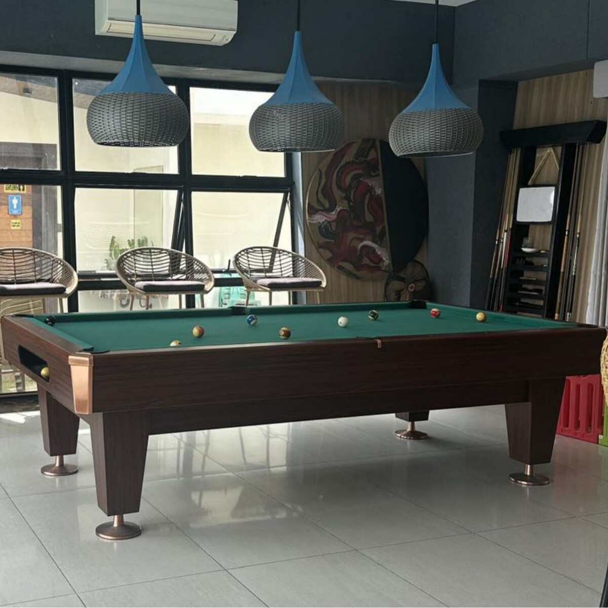 星盛工厂新款直销花式九球台球桌批发出口俱乐部使用台球桌
