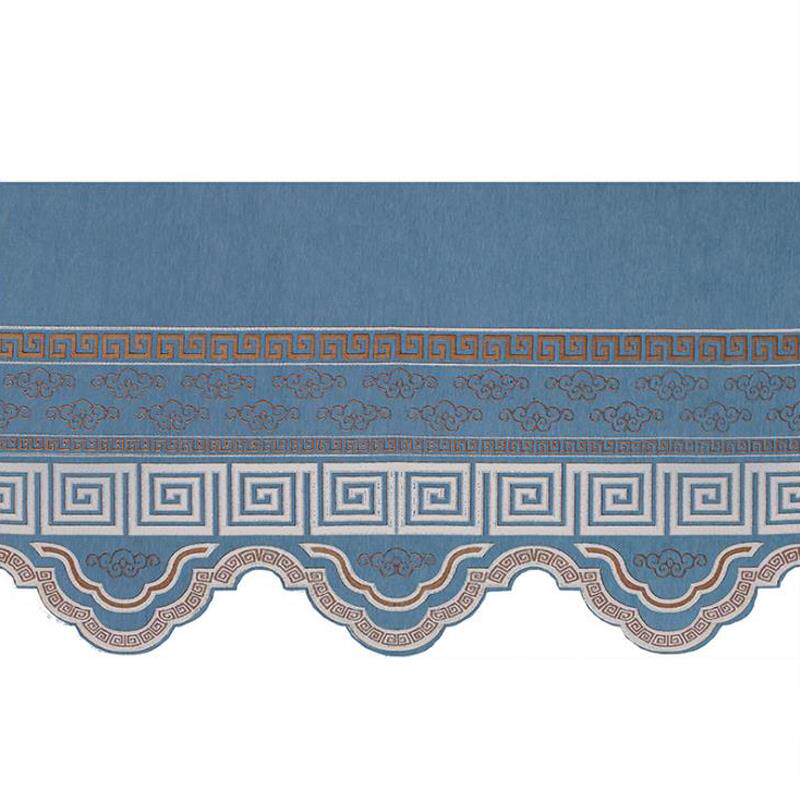 新中式窗幔帘头雪尼尔帘头窗帘卧室客厅落地飘窗帘窗幔成品帘头