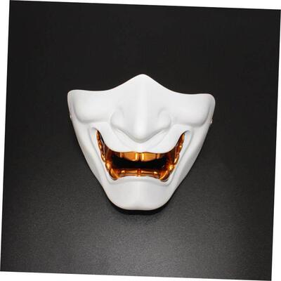 Game Half Face Airsoft Oni Mask