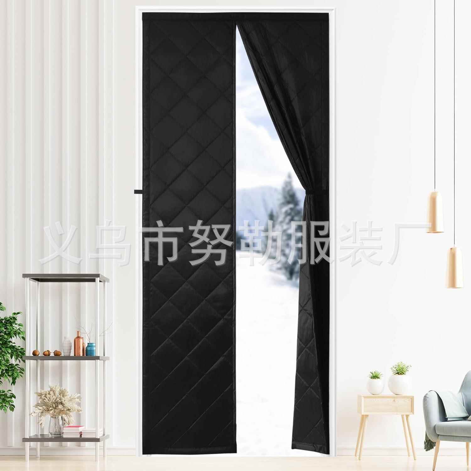 冬季无品牌/棉门帘家用磁吸免打孔保温防帘寒保暖挡门风帘棉门冬