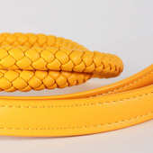 Loudik批发编织皮质宠物胸背带牵引绳狗狗项圈遛狗绳中大型犬