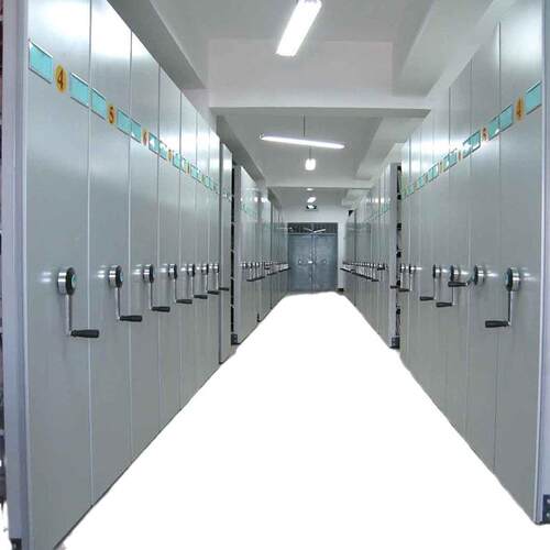 智能密集架档案柜凭证病历资料文件轨道移动钢制电动移动档案柜