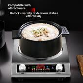 小霸王凹面电陶炉家用爆炒菜不挑锅煲砂锅大功率商用凹型光波炉灶