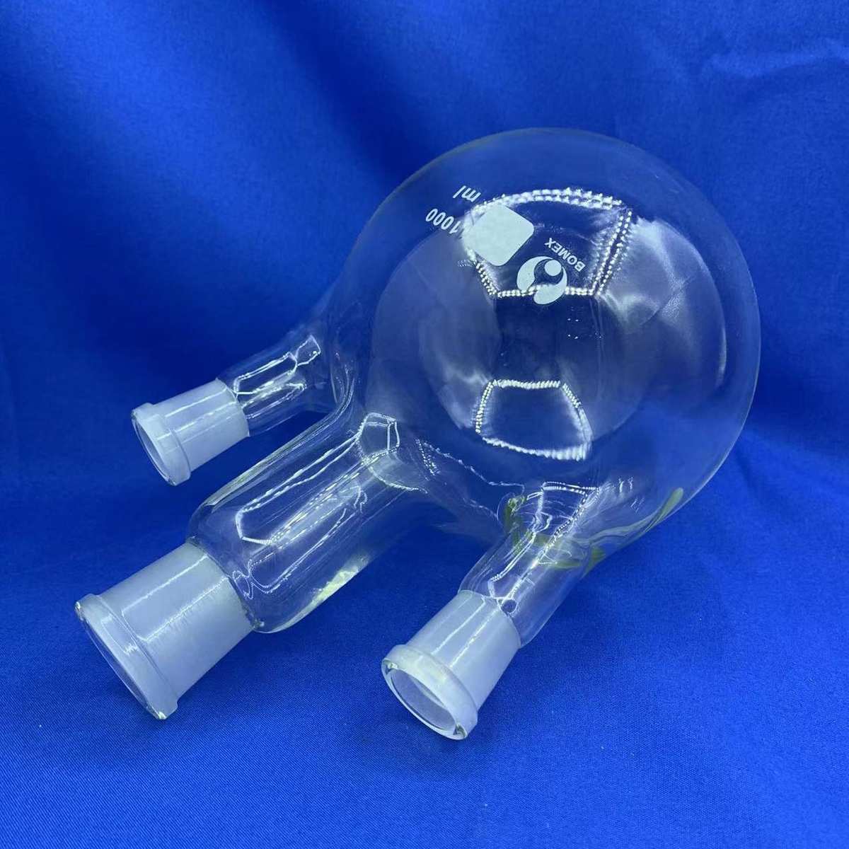 三口烧瓶100/250/500/1000/2000/5000ml厂价加厚玻璃耐高温