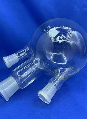 三口烧瓶100/250/500/1000/2000/5000ml厂价加厚玻璃耐高温