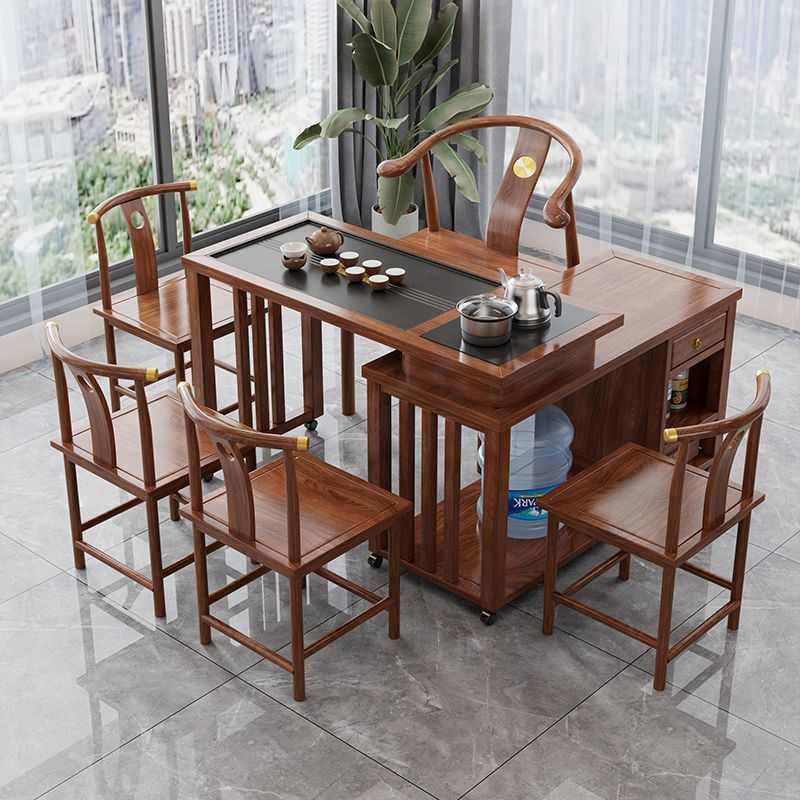 实木旋转茶桌阳台小户型移动米.米桌椅组合橡胶木带炉,住宅家具,家用茶台/茶桌,淘宝优惠券,粉丝福利购,淘宝优惠卷