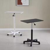 滑轮移动小桌子站立式 工作台可升降小型床边桌笔记本电脑办公书桌