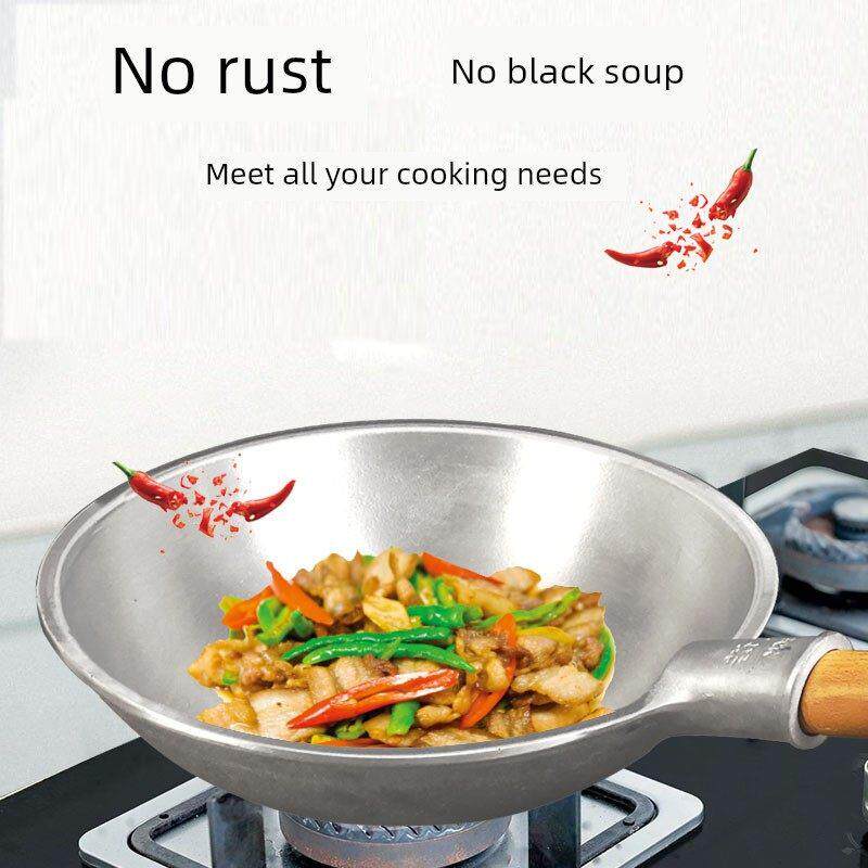 双耳铝锅商业老式加厚大锅鲁锅厨师专用烹饪马勺农村老式纯手工制