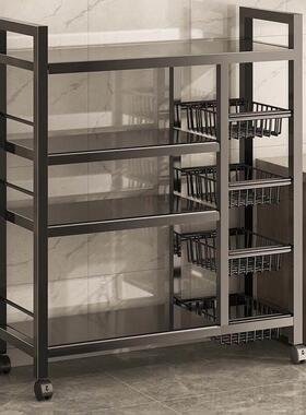 Kitchen storage rack bathroom Shelf Trolley iron shelves