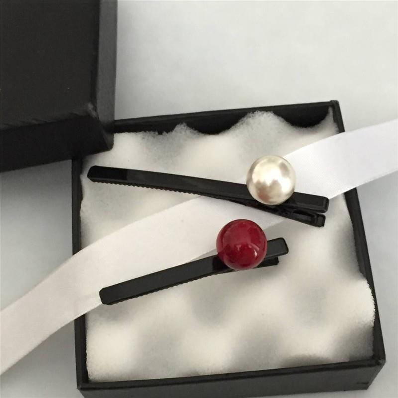 珍珠发夹日韩个性简约单个珠子侧边夹刘海夹发饰顶卡鸭嘴夹子头饰