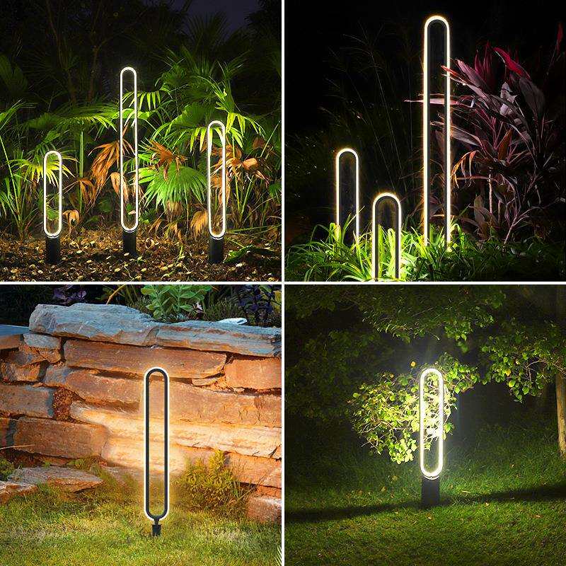 太阳能灯户外灯庭院灯防水现代室外草坪灯别墅景观灯花园灯插地灯