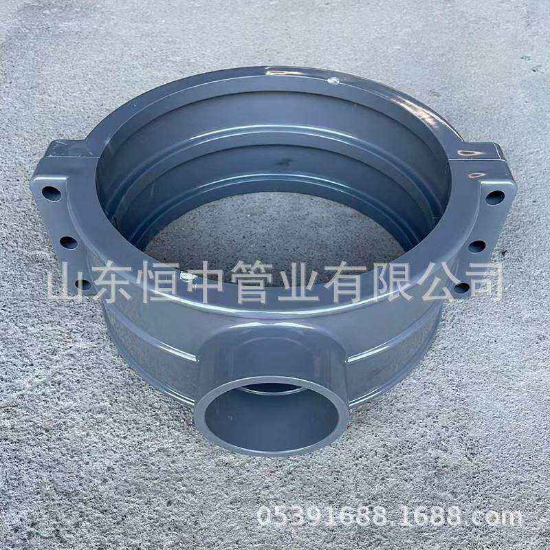 UPVC哈夫接增接口160200225355变径开口三通11075315400