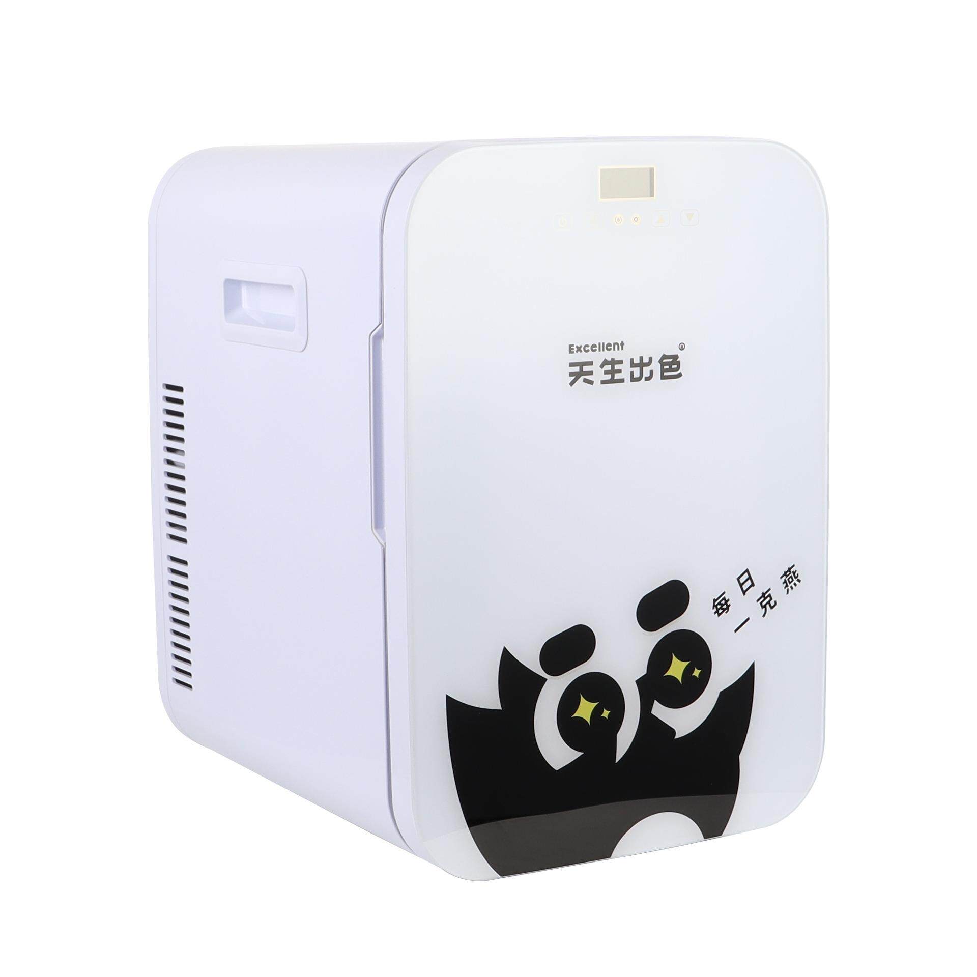 一件20L数控车载冰箱宿舍家用迷你小冰箱玻璃面板车家两用