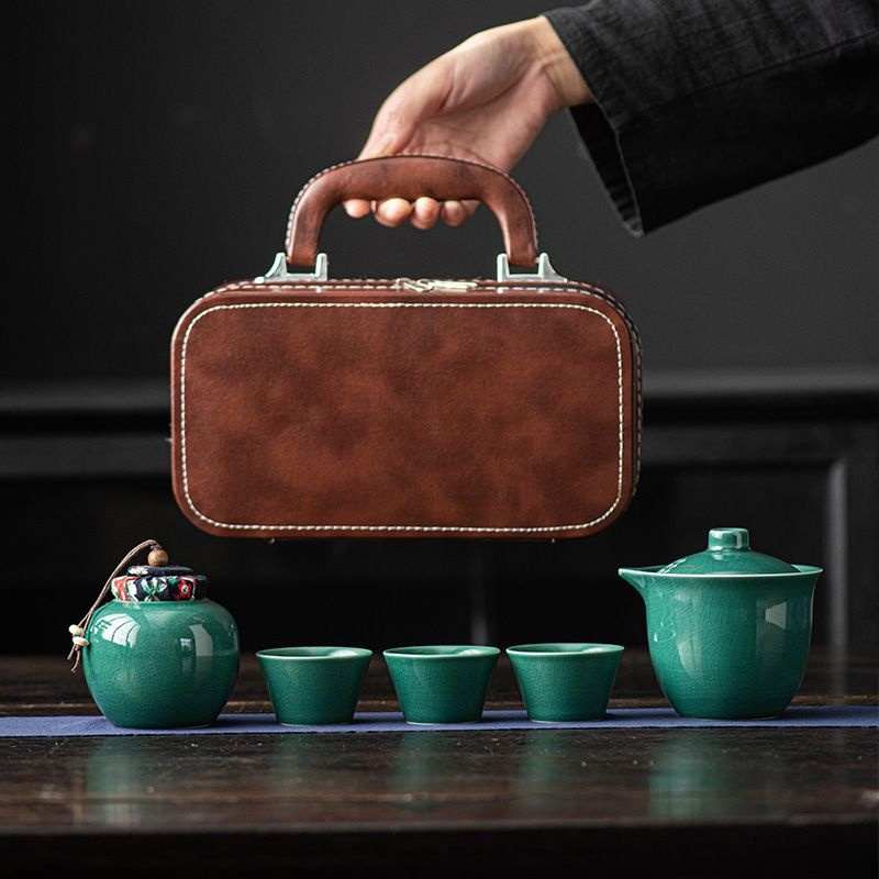 露营随身快旅行小套装定制商务礼品客壶户外杯便携式泡茶茶杯茶具