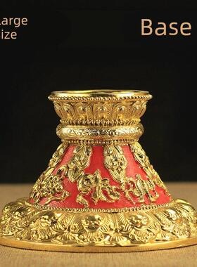树脂红皮底座 专用底座银色金色大中小号 精致做工桌面摆件家用