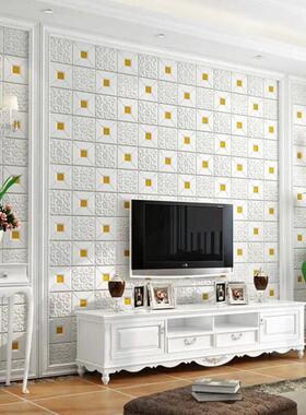 3D Wall Sticker Imitation Brick aterproof Wallpaper Room