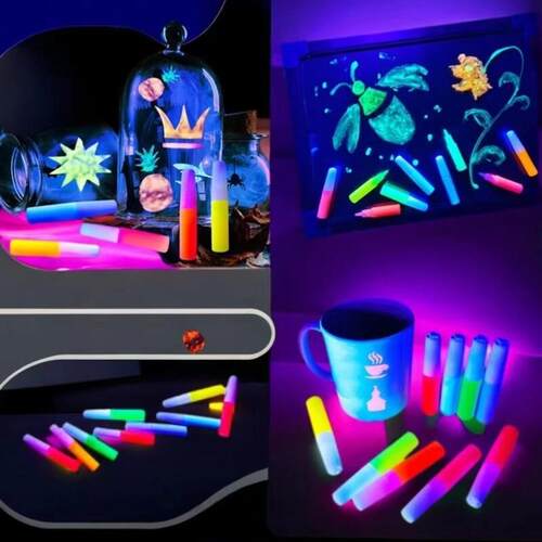 luminous golden onion glue pen glitter glue 10 color powder