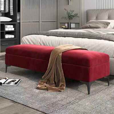 床1凳尾卧室床边搁凳衣高端极简约收纳箱储物床榻春凳前床床尾沙