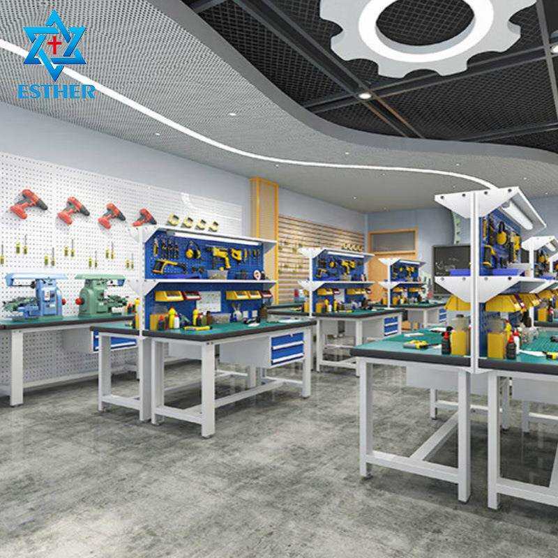 重型吊二抽工作台 工厂车间维修钳工台带灯抽屉检验防静电工作台