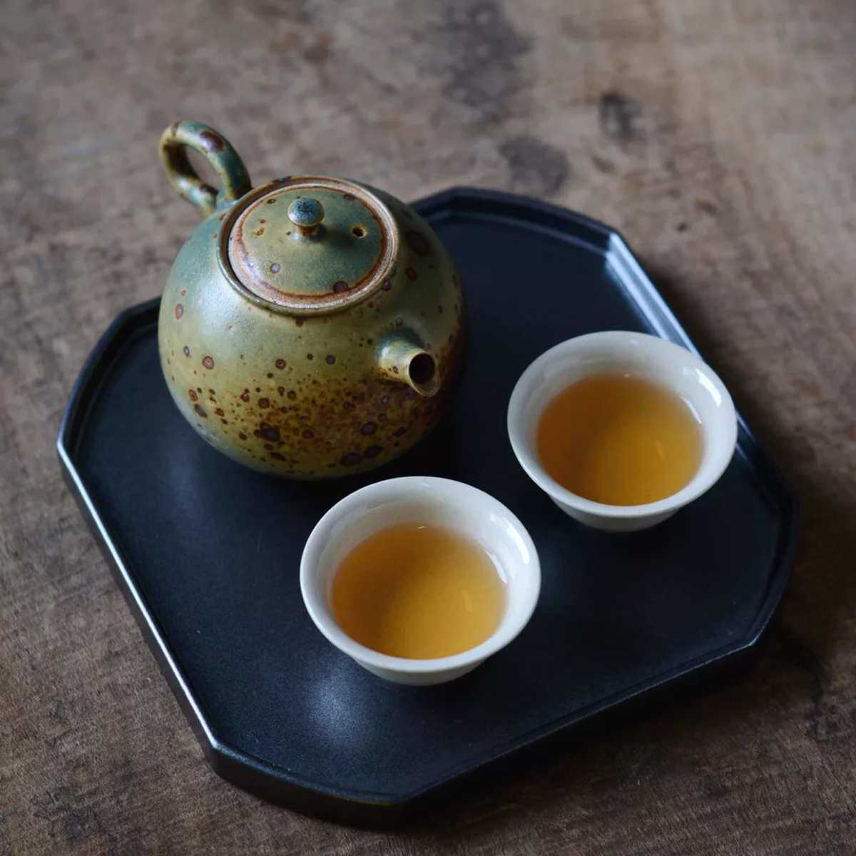 景德镇陶瓷茶壶纯手工志野窑变正把壶球孔过滤陶瓷茶具铁胎粗陶壶