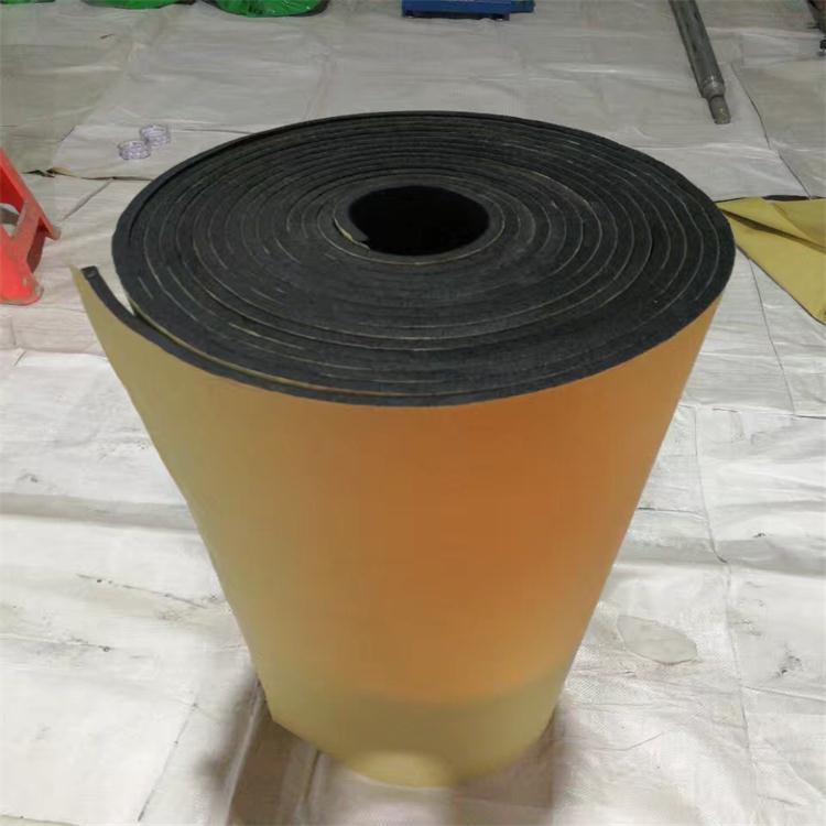 不干胶橡塑板阻燃自粘橡塑保温棉房顶防晒隔热棉厂家
