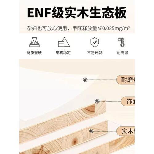 全屋定制ENF实木生态板整体衣柜橱柜家用客厅柜子卧室衣帽间家具
