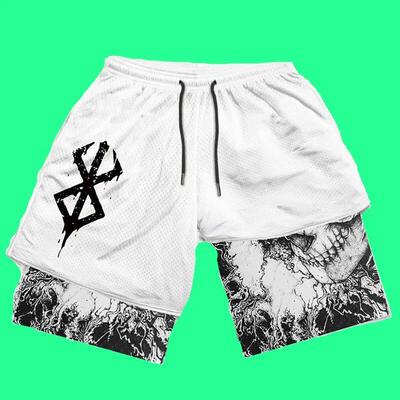 Y2K Summer Men Sreetwear Anime High Waist Oversize Breathabl