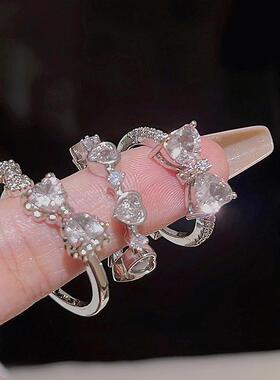 蝴蝶环3件套心环蝴蝶环开口可调3件套