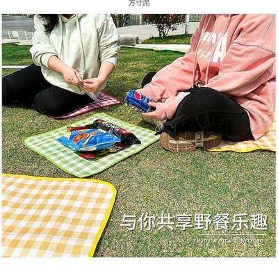 户外折叠小坐垫隔脏防水公园外出秋游加厚便携坐垫露营野餐垫子