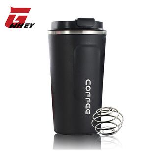 GWHEY摇摇杯健身运动水杯304不锈钢保温搅拌奶昔杯咖啡蛋白粉杯子