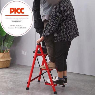 Ladder step stool aluminum alloy step stool home two folding