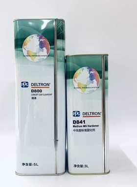 PPGD800清漆套装汽车漆透明面漆达壮划痕高硬度高亮度清漆