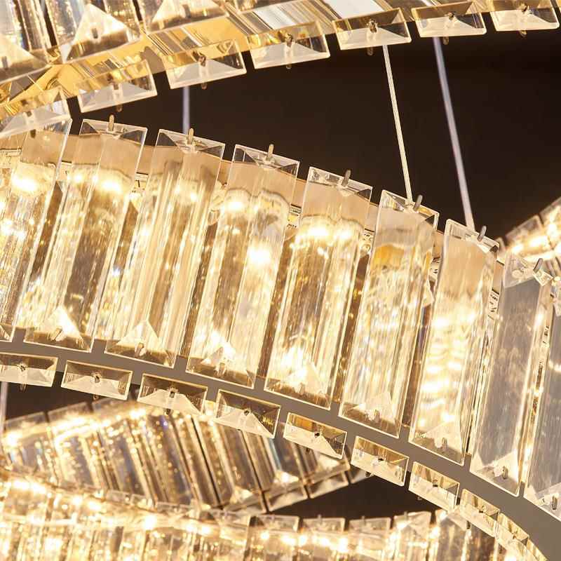 客厅别复l式楼墅大29911吊灯简约现代轻奢酒店水晶挑空梯oft吊灯