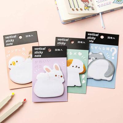 cute cartoon rabbit sticky note memo纸卡通便利贴高颜值便签贴