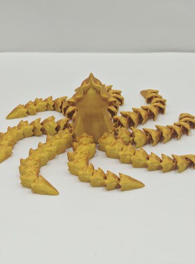 八爪鱼打印章鱼海洋3D模型摆件