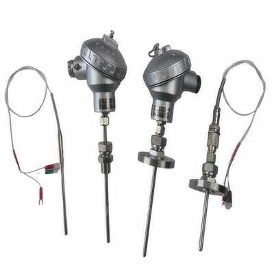 WREK-231 WREK-281E型铠装热电偶防溅工业锅炉用固定螺纹测温探杆