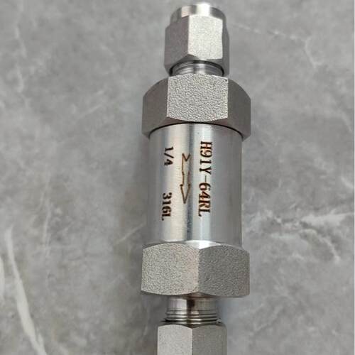 H91W-64RL、H91Y-64RL不锈钢卡套止回阀 高压卡套式单向阀逆止阀